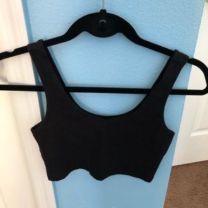 Black crop top
